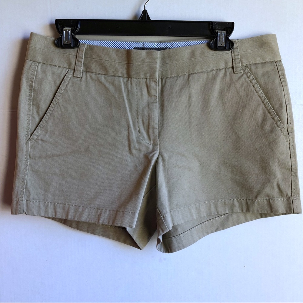 J Crew Chino Khaki Shorts, Size 8